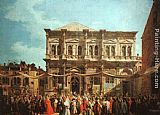 The Feast Day of St Roch by Canaletto